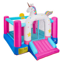 Load image into Gallery viewer, Inflatable Unicorn Themed Bounce House

